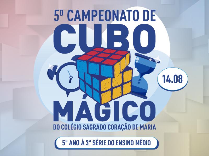 5º Campeonato de Cubo Mágico: inscrições abertas