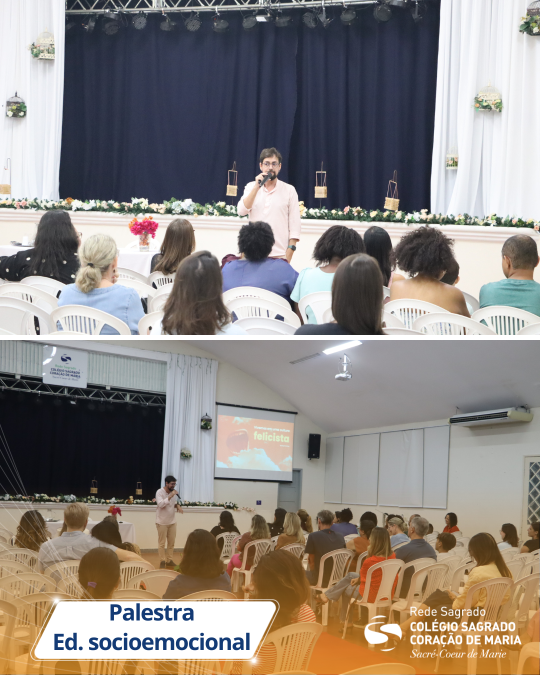 Famílias participam de palestra sobre educação positiva e socioemocional