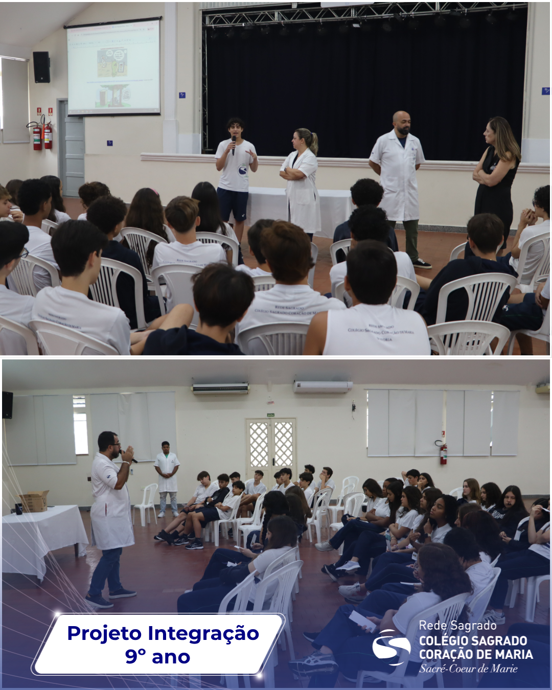 Turmas dos 9ºs anos participam de projeto de integração para o Ensino Médio