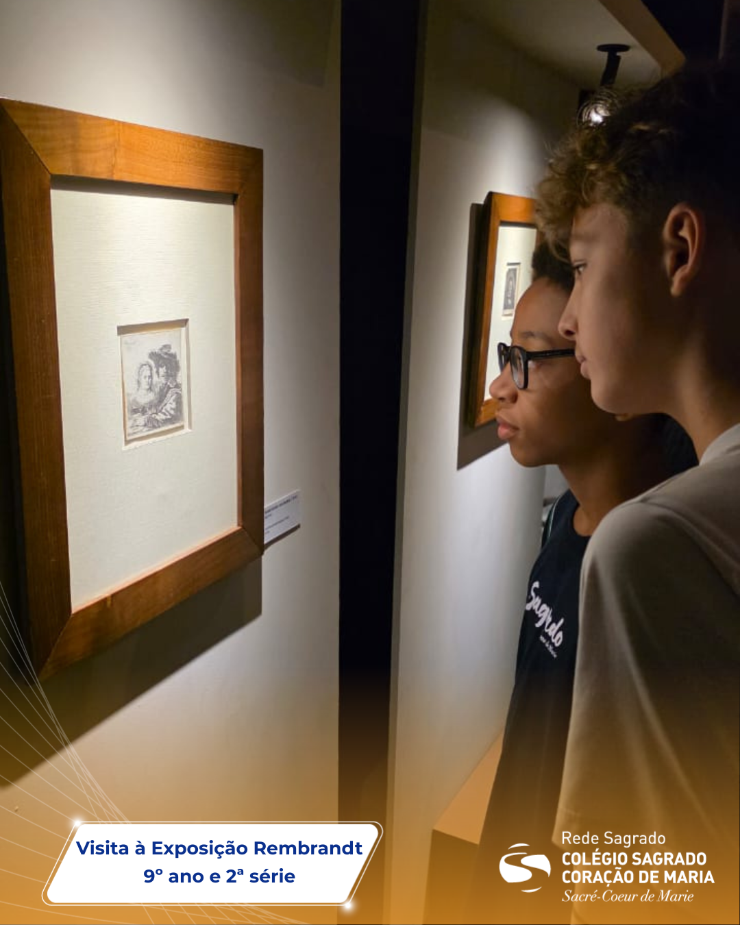 Entre luzes e sombras: estudantes mergulham na obra de Rembrandt