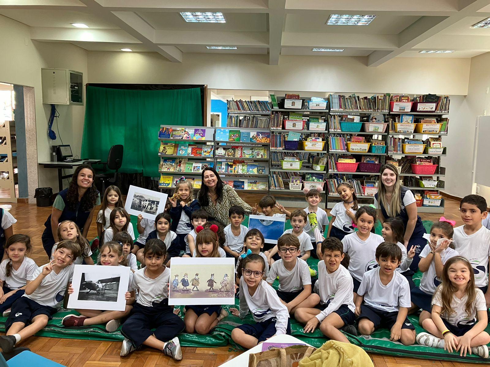 Estudantes da Educação Infantil participam de encontro com escritora infantil