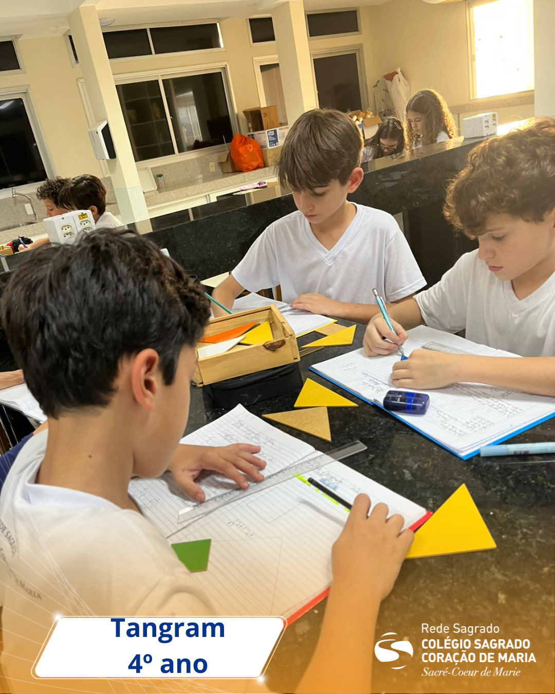Alunos estudam geometria de maneira prática e divertida