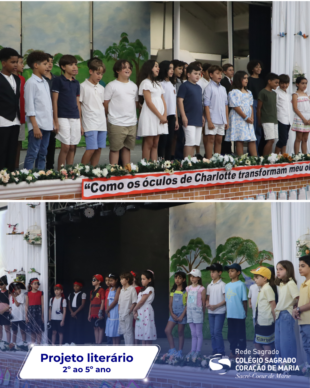 Apresentação de projeto literário emociona famílias do 2º ao 5º ano