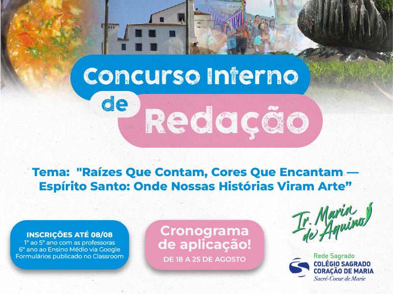 Vem aí o Concurso Interno de Redação Irmã Maria de Aquino 2025