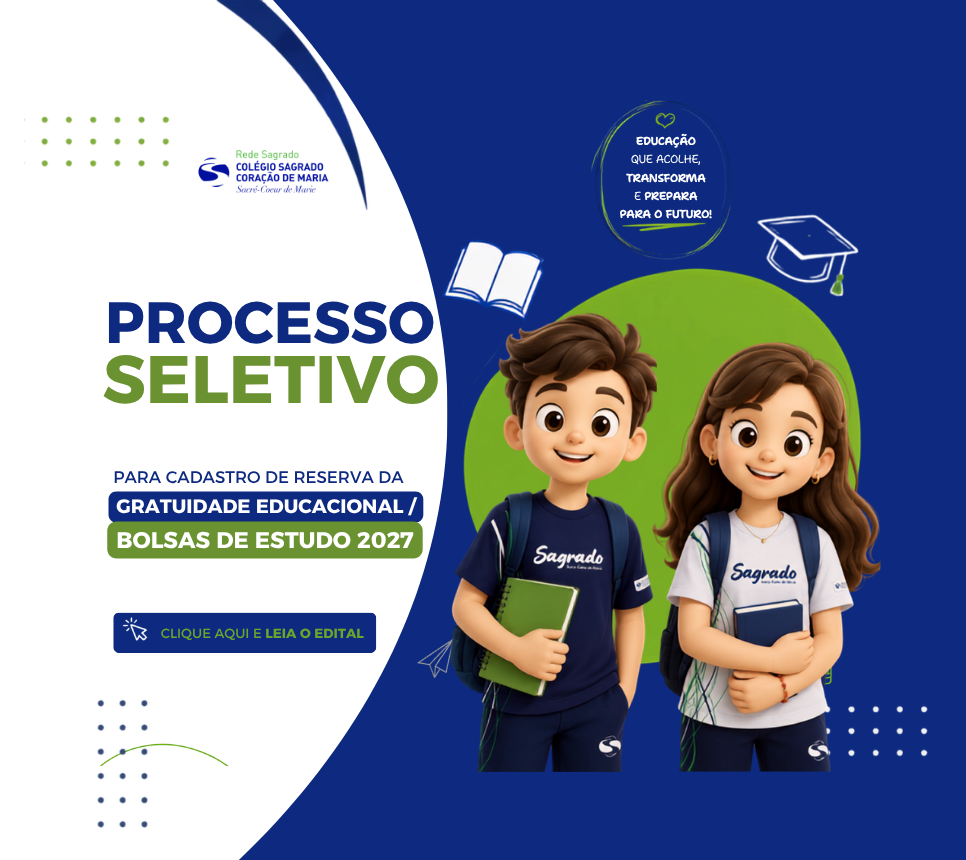 Edital - Processo seletivo para cadastro de reserva da gratuidade educacional / Bolsas de estudo 2027