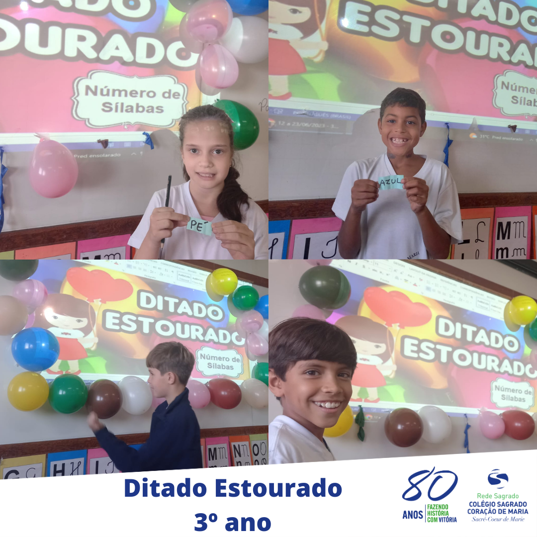 Estudantes participam de atividade lúdica durante o aprendizado da língua portuguesa