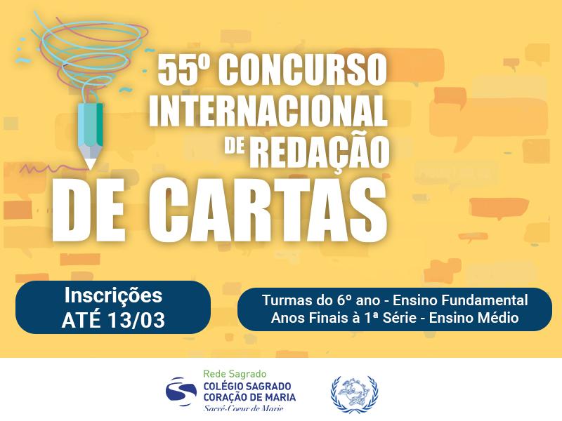 Inscrições para a 55º edição do Concurso Internacional de Redação de Cartas já estão abertas