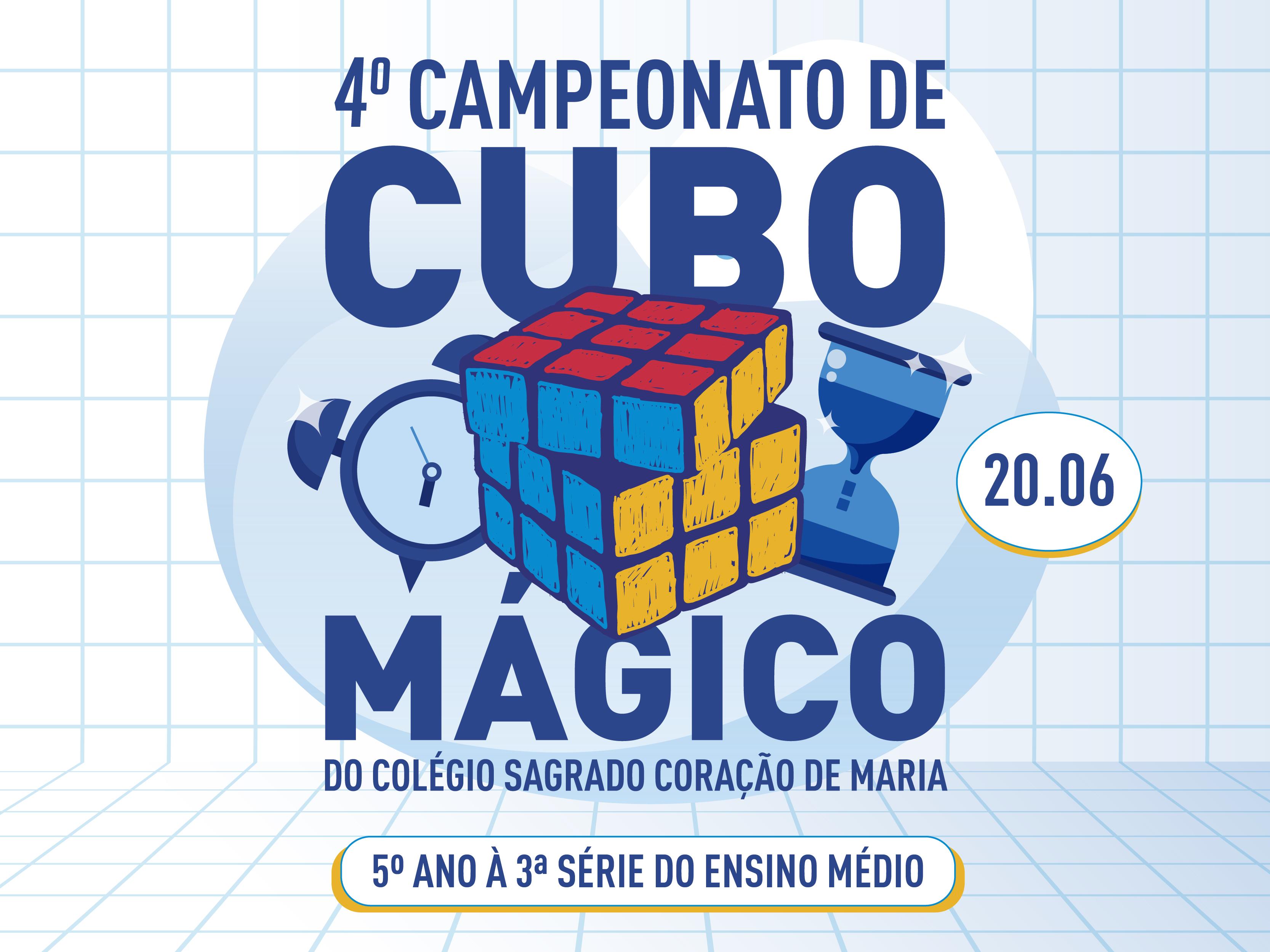 4º Campeonato de Cubo Mágico: inscrições abertas