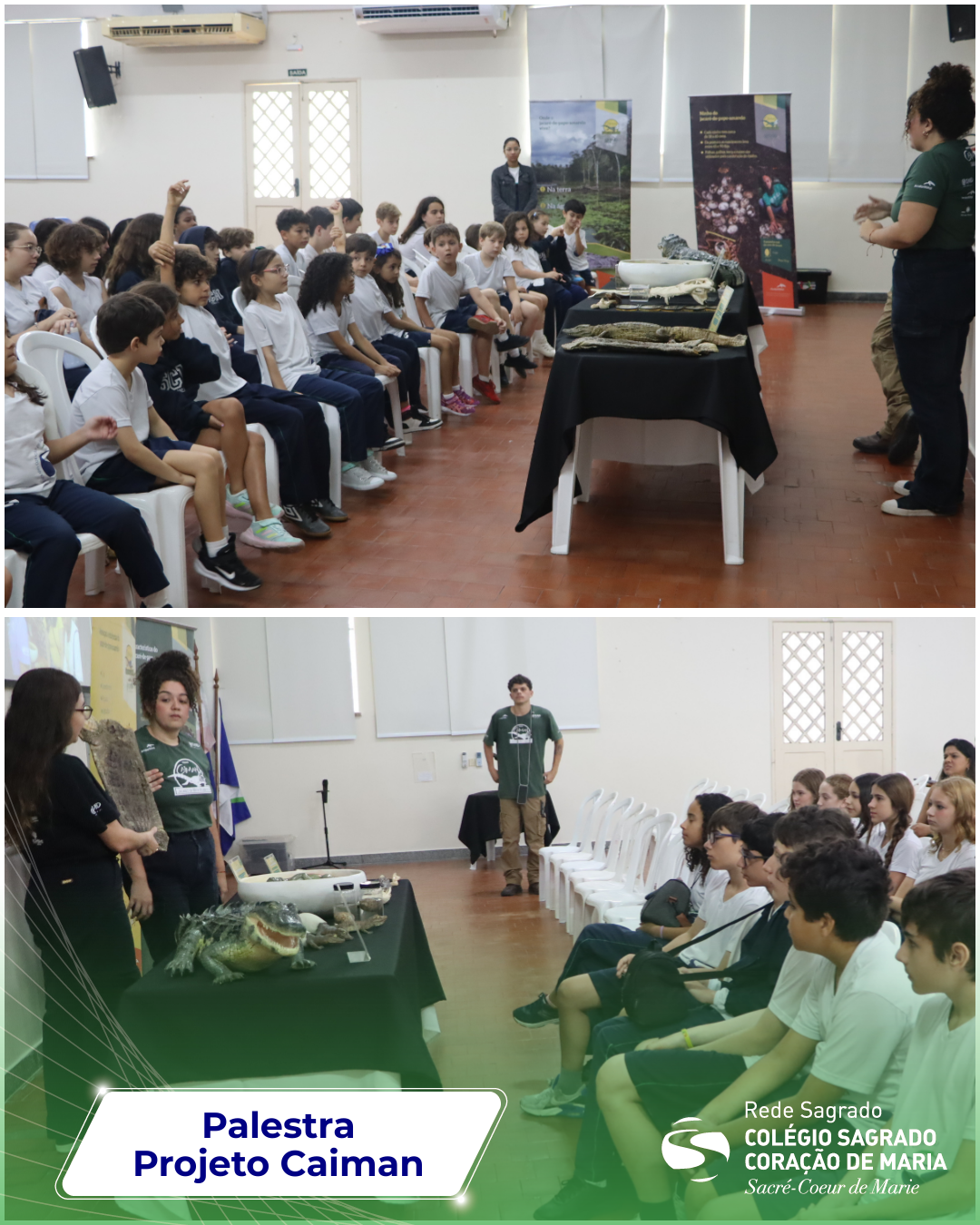 Palestra com Projeto Caiman encanta os estudantes