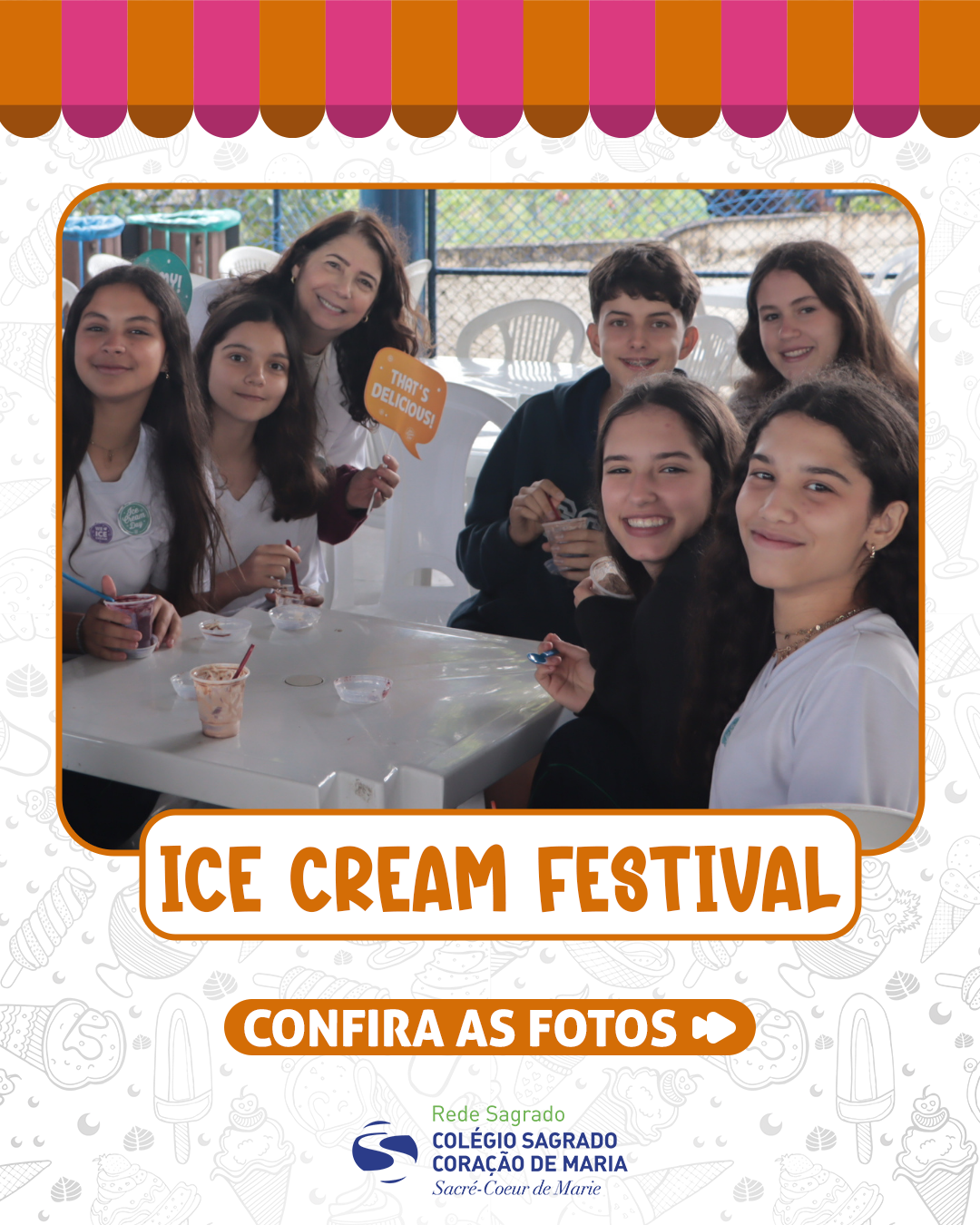 Refreshing and Bilingual Success at Elementary II Ice Cream Day!